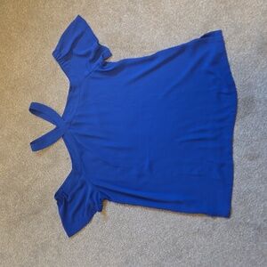 Loft Cold Shoulder Short Sleeve Blouse LIKE NEW / Size small